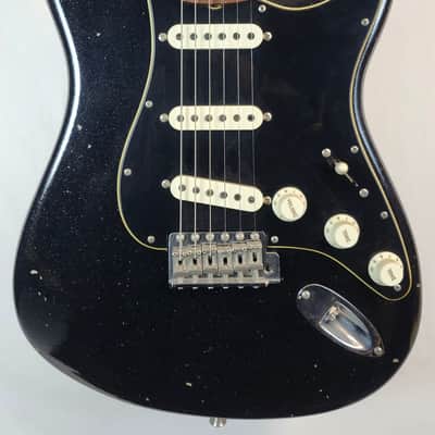 Fender Custom Shop Time Machine '63 Stratocaster Journeyman Relic, Black Sparkle, Closet Classic Hardware, AAA Rosewood FB, w/HSC image 1