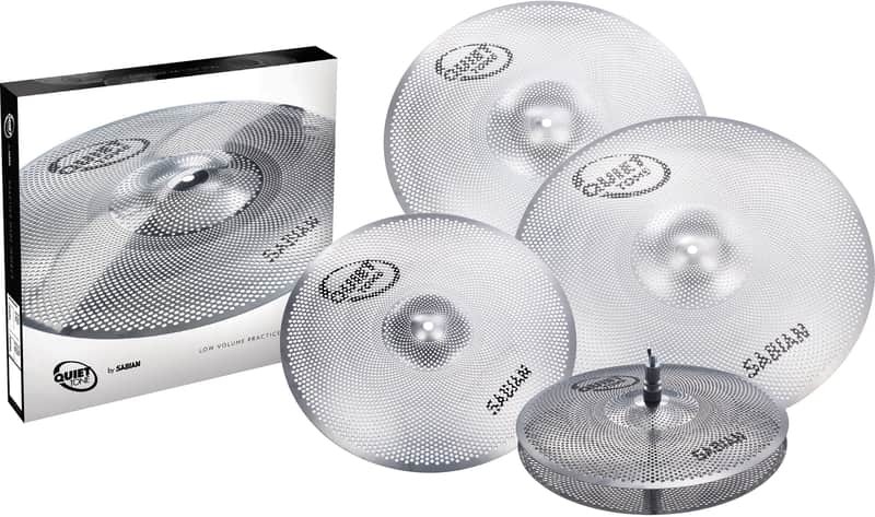 Sabian QTPC504 Quiet Tone Low Volume 14 / 16 / 18 / 20" Cymbal Pack image 1