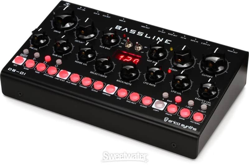 Erica Synths Bassline DB-01 Desktop Bassline Synthesizer (BassDB01d2) image 1
