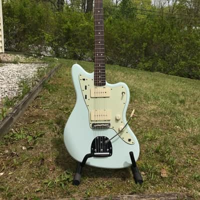 Fender VM Jazzmaster Sonic Blue with Matching Headstock Upgraded image 1