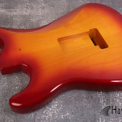 Sienna Burst F-Hole 2PC Alder S type Body Tremolo Rout, ST Custom S-Style Body, Vintage Guitar Part Replacement, Guitar DIY Building Kit image 7