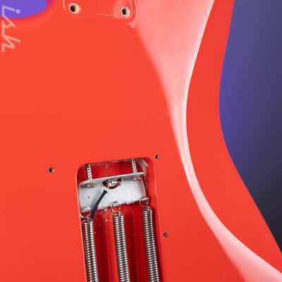 1996 Fender Stratocaster Vintage '62 American Strat Body Fiesta Red image 14