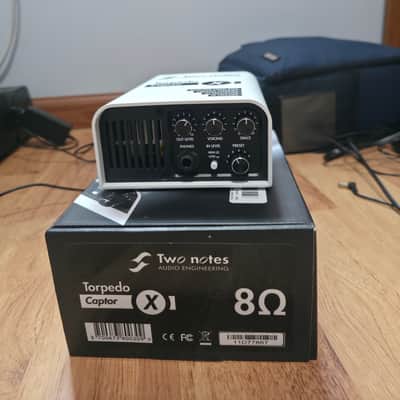 Two Notes Torpedo Captor X 8ohm Stereo Reactive Load Box / Attenuator 2020 - White image 2