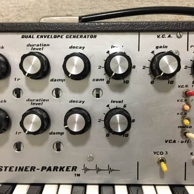 Steiner Parker Synthacon Model 174 1975-1979 Like Minimoog / ARP Odyssey Silverface Wood Sides image 5