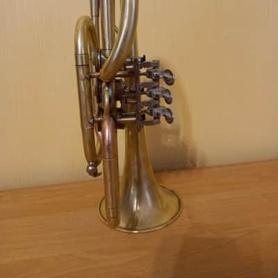 Soviet Trumpet Cornet USSR Musical Wind Instrument Vintage and Rare image 2