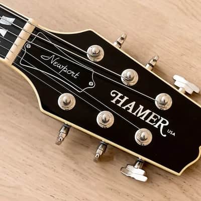 2008 Hamer "USA" "Newport 90" Willcutt Custom Order, Maple Carved Top & Ebony Board image 8