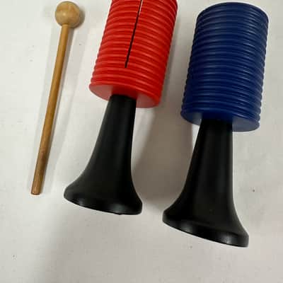 Guiro Tone Blocks, Blue & Red, 5-1/8" x 1-3/4" - MINT image 8