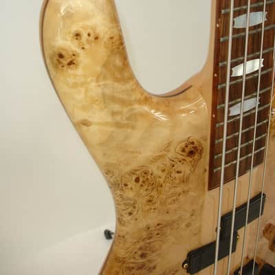Spector Euro 4 LX 4-String Electric Bass Guitar, Poplar Burl Natural Gloss w/ Bag image 9
