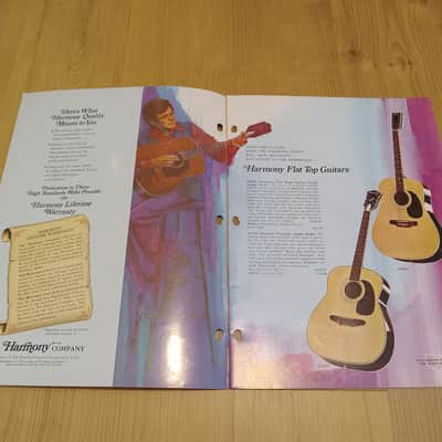 Vintage 1972 Harmony Instrument Catalog! Rare, Original Case Candy, Paperwork! image 2