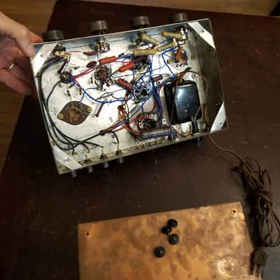 Merrell Hi-Fi Williamson Mono 12 Watt Integrated Tube Amp MA 12 Component Selector Stancor 1960 - Gold Silver Brown image 11