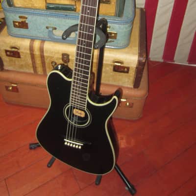 ~1989 Fender Santa Rosa Acoustic Elecric Black image 2