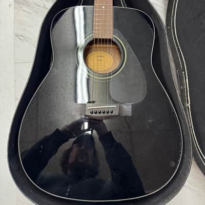 Yamaha F335-BL Dreadnought Acoustic Guitar 2010s - Black image 1