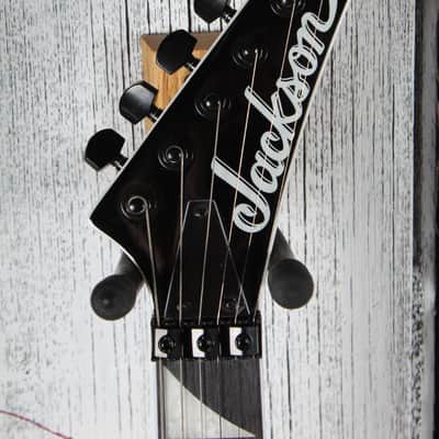 Jackson JS Series Warrior JS32 Solid Body Electric Guitar Black w White Bevels image 11