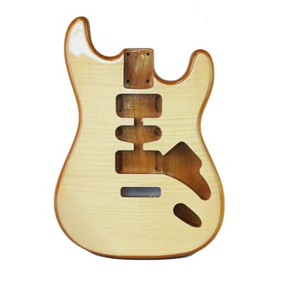 Crafter Series DIY Alder Strat Body Flame Maple Top image 1