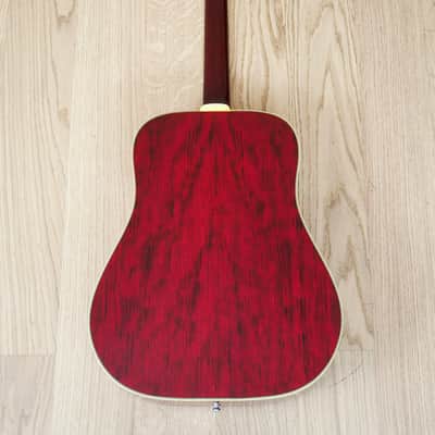 1960s Lyle 680-L Hummingbird Set Neck Vintage Dreadnought Acoustic Guitar Japan w/ Case image 3