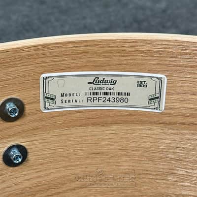 Ludwig Classic Oak 5pc Drum Set 22/10/12/14/16 Hybrid Black Sparkle image 7