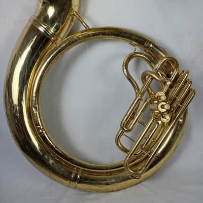 Conn 20K BBb Sousaphone with case and neck - Overhaul with dent removal image 2