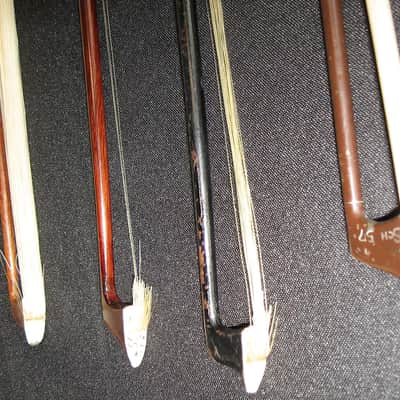 Vintage Violin Bows, German, American, Bausch, Heddon Lot of 4 image 5