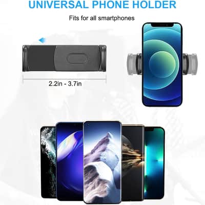 Phone Holder for Mic Stand, Mic Stand Phone Holder [10" Long Flexible Gooseneck Arm] Cell Phone Holder for Microphone Stand, iPhone Music Stand Holder for iPhone, Samsung Galaxy, Any Smartphone image 4