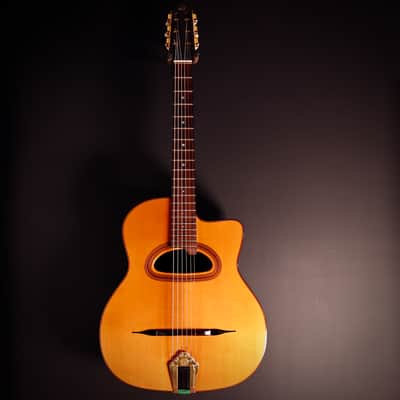 2017 Holo Tradition D-hole Selmer-Macaferri Style Manouche Guitar "Staro" image 3