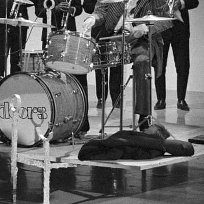 Ludwig The Doors, John Densmore, Robbie Krieger Played Ludwig 22,13,16,5×14 Supraphonic. Documented!! 1968 - Mod Orange image 6