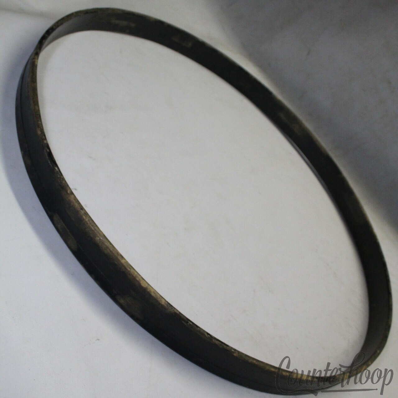 Slingerland 24" Bass Drum Rim/Hoop Vintage 70s Black Paint No Inlay Sound King* — main photograph