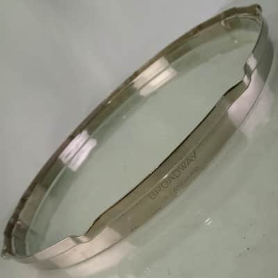 Leedy 15"Broadway Standard"Stick-Chopper Nickel NOB Snare Drum Resonant Rim/Hoop image 1