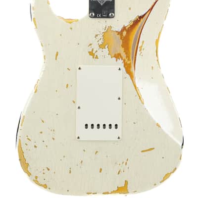 Fender Custom Shop 1960 Stratocaster Olympic White over 3 Color Sunburst Heavy Relic 2022 Bild 8