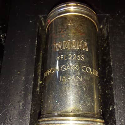Yamaha YFL-225S Silver-Plated Flute, Good Condition, Japan, decorated case. image 11