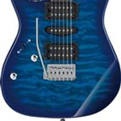 Ibanez Gio GRX70QAL Left Handed Guitar Trans Blue Burst image 1