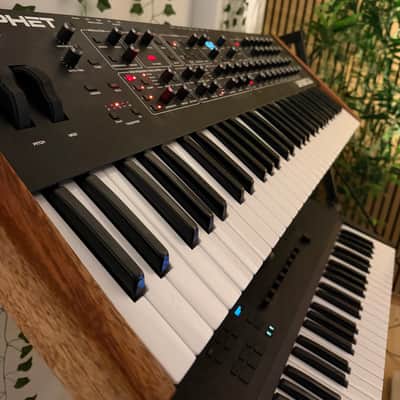 Sequential Prophet Rev2 61-Key 8-Voice Polyphonic Synthesizer 2018 - Present - Black with Wood Sides image 2