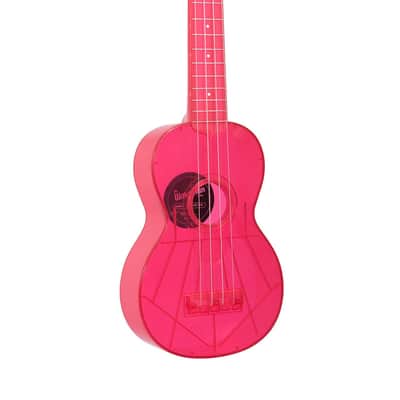 Kala Waterman Fluorescent Watermelon Pink Soprano Ukulele image 1