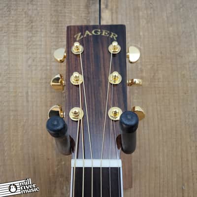 Zager 80ce OM Acoustic Electric Guitar Used image 5