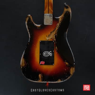 Fender Stratocaster Sunburst HSS Heavy Aged Relic by East Gloves Customs image 2