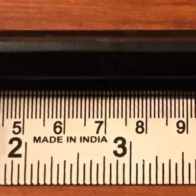 Archtop Bridge Ebony Black Gabon-Ebony-Archtop-Guitar-Bridge-W-Saddle-Gold-Plated-Hardware image 2