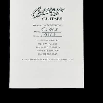 2009 Collings CL City Limits Deluxe Premium Quilt Top ~ Cherry Sunburst image 9