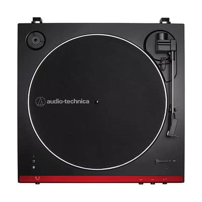Audio-Technica AT-LP60XBT-RD Stereo Turntable with Bluetooth, Red and Black image 5