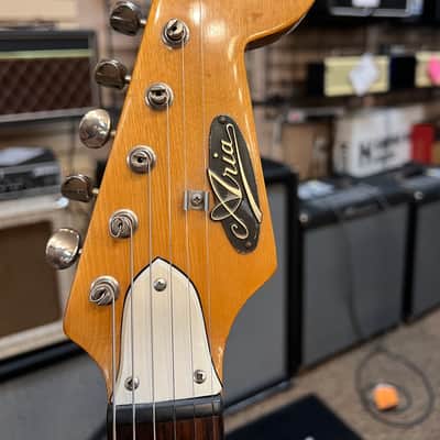 Aria Diamond 1802T 1960s - Burst Finish image 4