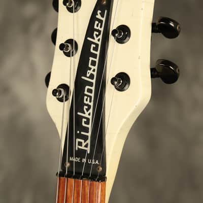 1985 Rickenbacker 350 BT White w/Black hardware image 8