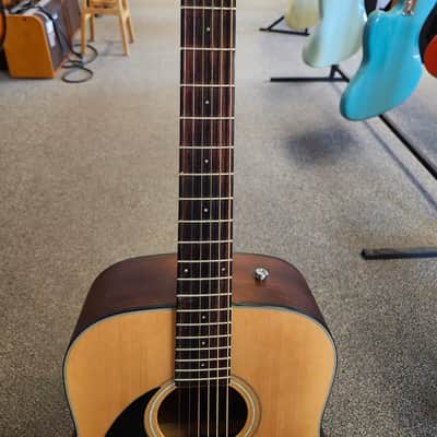Used Fender CD-100 L/H Left-Handed Acoustic Guitar - Natural w/ Hard Case image 5