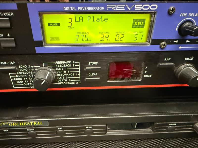 Yamaha REV500 Digital Reverberator 1990s - Black image 1
