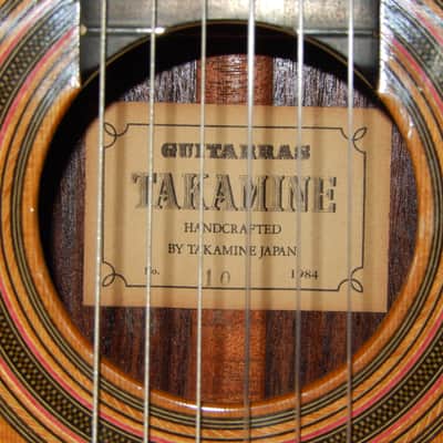 MADE IN 1984 - TAKAMINE 10 - ROBERT BOUCHET STYLE - CLASSICAL GRAND CONCERT GUITAR - CEDAR/INDIAN ROSEWOOD image 5