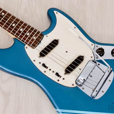 1970 Fender Competition Mustang Competition Burgundy + Headstock, Short Scale Vintage Guitar, 100% Original w/ Case image 7
