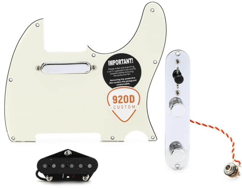 920D Custom Texas Vintage Loaded Telecaster Pickguard - Parchment (920DTVTELEPPGd1) image 1