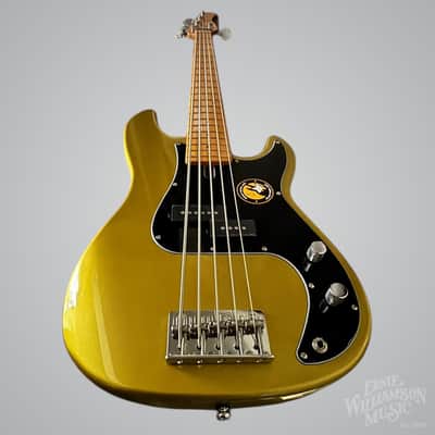 Sire Marcus Miller P5: 4-String Bass Guitar, Maple Fingerboard, Metallic Gold image 9