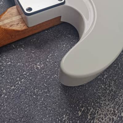 Guitar Kit Mahogany Body Mahogany Tl Neck Hardware, White metallic Guitar, Hight Quality Electric Guitar Kit, Neck, Build Your Own DIY image 7