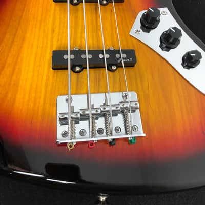 Harley Benton JB-40FL SB FRETLESS Sunburst 4-String Bass image 5