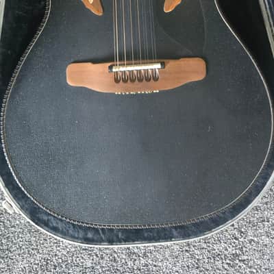 1994 Ovation Adamas II 1685-5 12-String Black OHSC Rare USA Made image 2