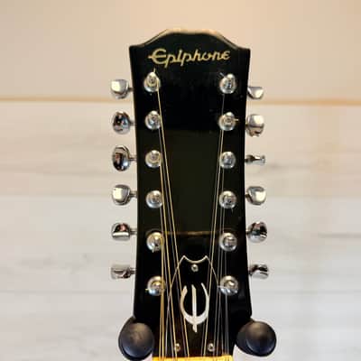Epiphone FT-160 Texan-12 MIJ 12-String Acoustic Guitar w/ OHSC - Professionally Repaired 1972–1975 production image 8