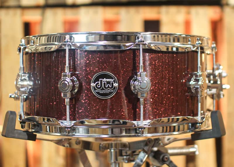 DW Performance Merlot Glass Snare Drum - 5.5x14 image 1